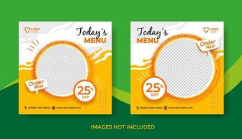 Today's  Menu Banner Template