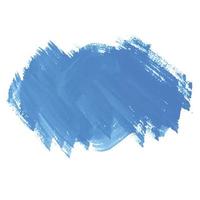 Hand draw blue brush stroke watercolor design vector