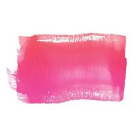 Hand draw pink brush stroke watercolor design vector