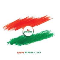 Indian flag concept background for republic day design vector