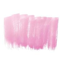 Hand draw pink brush stroke watercolor design vector