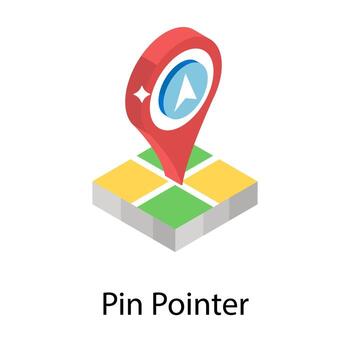 conceptos de puntero de alfiler vector