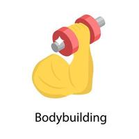 Trendy Bodybuilding   Concepts vector