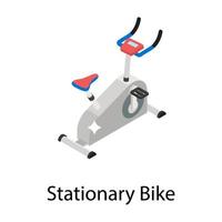 Stationary Bike Concepts vector