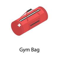 conceptos de bolsa de gimnasio vector