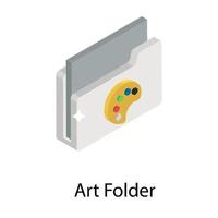 Art Folder Concepts vector