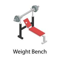 Weight Bench Concepts vector