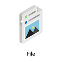 Trendy File Concepts vector