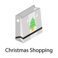 Christmas Shopping Concepts vector