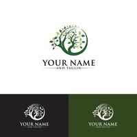diseños de logotipos de árboles vector