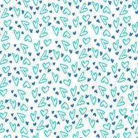 Cute hearts seamless pattern for textile, Valentines Day background vector