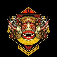 balinese barong illustration vector