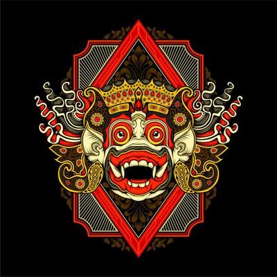 balinese barong illustration 5148083 Vector Art at Vecteezy