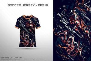 Sports jersey and t-shirt template sports jersey design vector mockup.