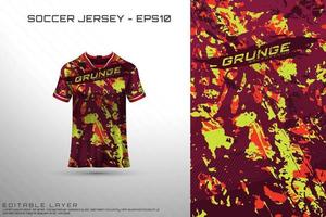 Sports jersey and t-shirt template sports jersey design vector mockup.