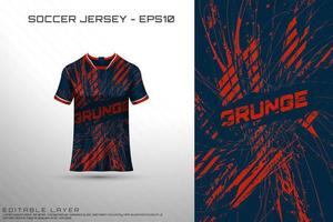 Sports jersey and t-shirt template sports jersey design vector mockup.