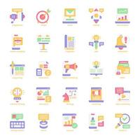 Business Marketing icon pack for your website design, logo, app, UI. Business Marketing icon flat design. Vector graphics illustration and editable stroke.