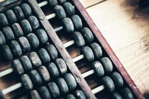 Old abacus. Chinese traditional calculator. Picture financial concept design.