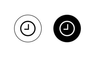 Pending Clock Icon Vector in Circle Shape