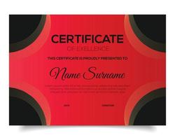 Certificate template design vector