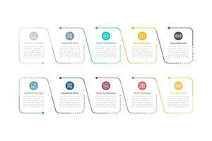 Business infographic, Timeline, Step process, Vector business template for presentations, Vector illustration, Chart, Marketing Strategy.