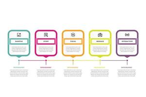 Business infographic, Timeline, Step process, Vector business template for presentations, Vector illustration, Chart, Marketing Strategy.
