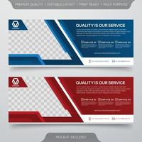 business banner template design with modern and minimalist concept user for web banner vector