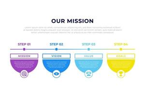 Business infographic, Timeline, Step process, Vector business template for presentations, Vector illustration, Chart, Marketing Strategy.