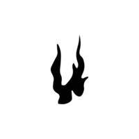 diseño plano de iconos de vector de llamas de fuego