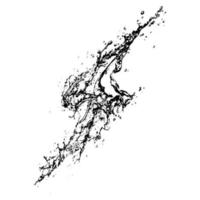 Thunderbolt water vector black and white