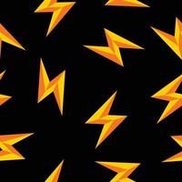 Pattern thunderbolt vector seamless background