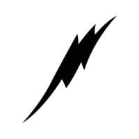 Thunderbolt vector black and white