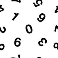 Pattern number vector seamless background