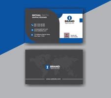 Creative professional business card template vector
