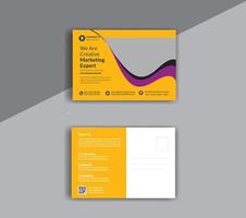 Corporate Professional Business Postcard Design Template.Corporate Postcard Design vector template for Opening invitation.Event Card Design, EDDM Postcard Template, Invitation Design