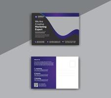 Corporate Professional Business Postcard Design Template.Corporate Postcard Design vector template for Opening invitation.Event Card Design, EDDM Postcard Template, Invitation Design