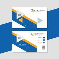 Colorful professional business card Free Vector
