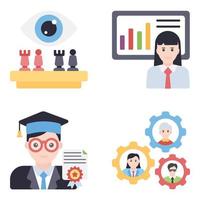 Human Resources Flat icons vector