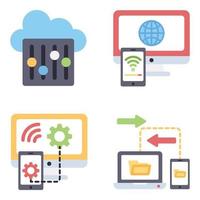 Technology Flat icons vector