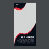 Corporate pull up roller banner template design,  retractable rollup banner design vector