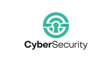 Cyber Security logo design template vector