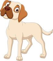 Cartoon dog isolated on white background vector