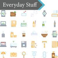 everyday stuff icon vector