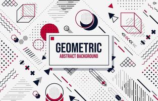 Duotone Red Navy Geometric Abstract Modern Background vector