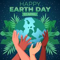 Happy Earth Day Concept vector