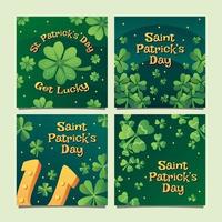 St Patrick's Day Social Media Post vector