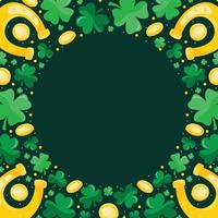 fondo del trébol del día de san patricio vector