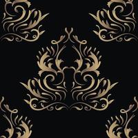 Gold floral or ornament seamless pattern background elegant luxury texture backgrounds