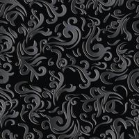 Dark floral or ornament seamless pattern background elegant luxury texture backgrounds vector