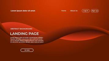 Elegant landing page Brown Wave Background.  Abstract Modern Website Background vector